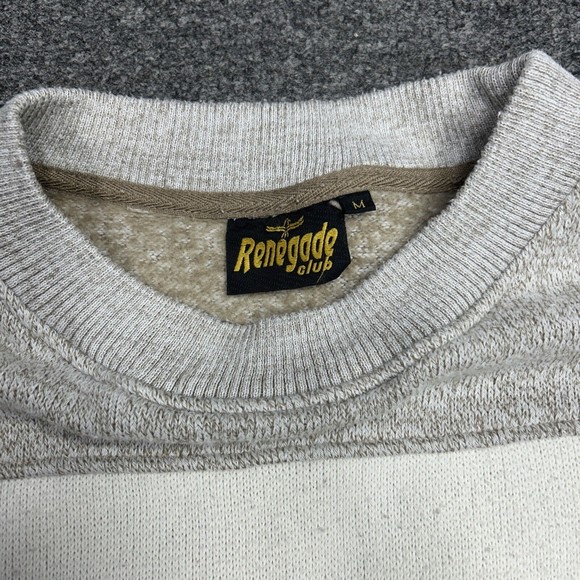 Vintage Renegade Club Embroidered Eagle Crewneck Sweater Men's Size Large - Picture 3 of 7